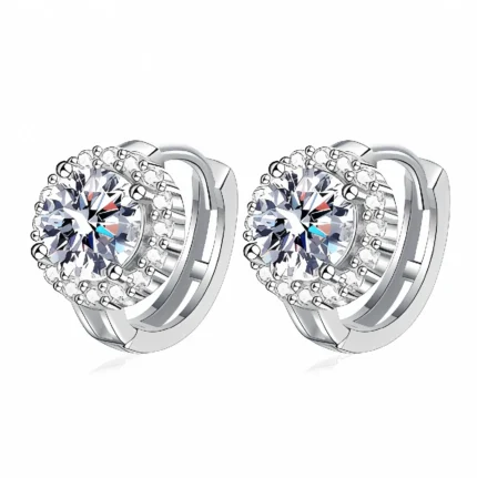 925 Silver Moissanite Earrings - ZHE-E1718