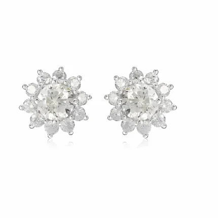 925 Silver Moissanite Earrings - ZHF-E001G