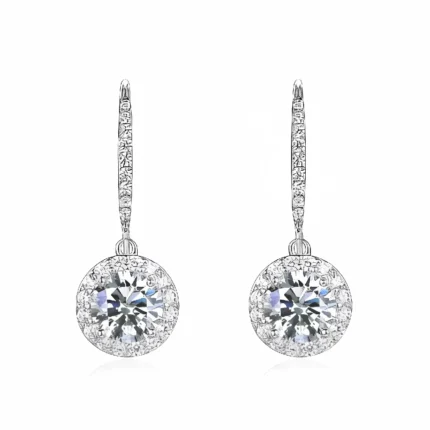 925 Silver Moissanite Earrings - ZHF-E1445G