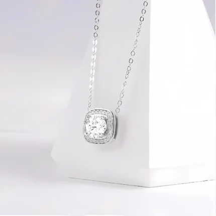 925 Silver Moissanite Necklace - ZHF-P1745