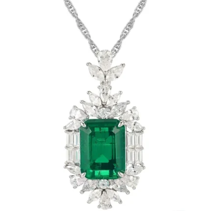 925 Silver Glass Necklace - P-015