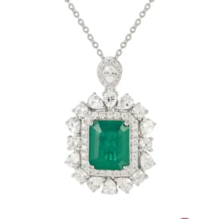 925 Silver Glass Necklace - ZHF-P1255L