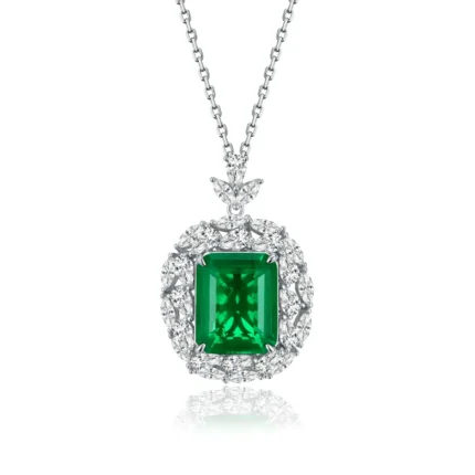 925 Silver Glass Necklace - ZHF-P1314