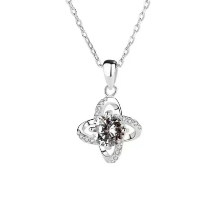 925 Silver Moissanite Necklace ZHF-P2025G