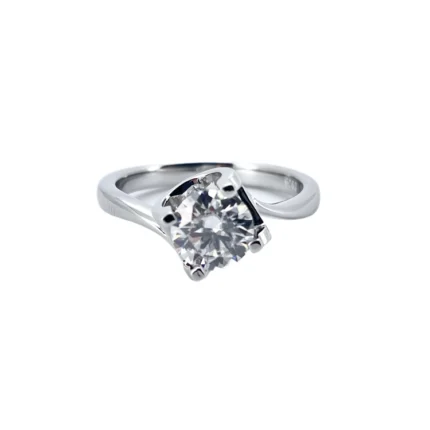 1CT Moissanite Ring in 925 Silver - Model R0746