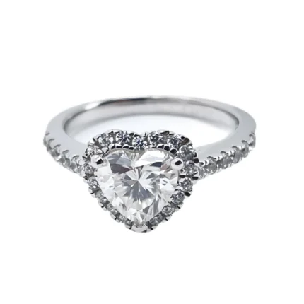 1CT Moissanite Ring in 925 Silver - Model R0761