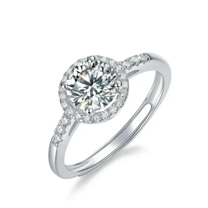 2CT Moissanite Ring in 925 Silver - Model R20202724