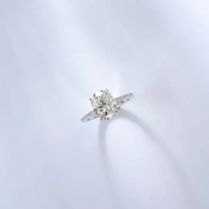 3CT Moissanite Ring in 925 Silver - Model R0760 - Image 2