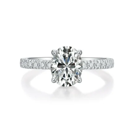 3CT Moissanite Ring in 925 Silver - Model R0760