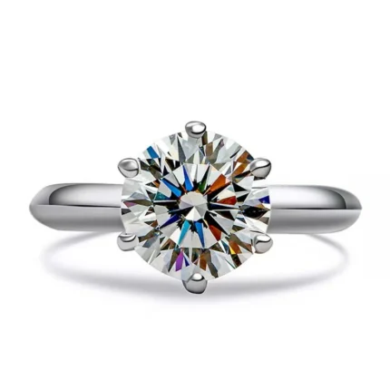 3CT Moissanite Ring in 925 Silver - Model R0762