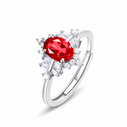Lab-Created Ruby Ring in 925 Silver - Model A73-R2020874R