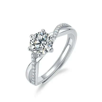 Moissanite Women's Ring in 925 Silver - Model R00403-1