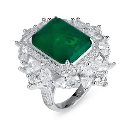 925 Silver Glass Ring - Model R0149
