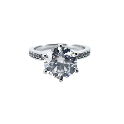 3CT Moissanite Women's Ring in 925 Silver - Model R0408