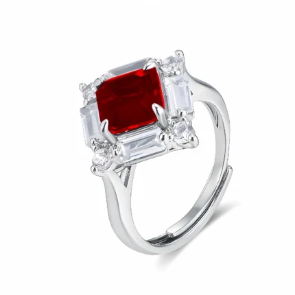 Lab-Created Ruby Ring in 925 Silver - Model R0644R
