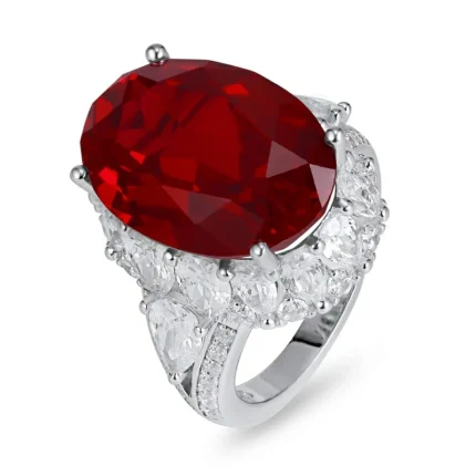 925 Silver Ruby Ring - Model R0778R