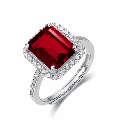 Lab-Created Ruby Ring in 925 Silver - Model R1578R