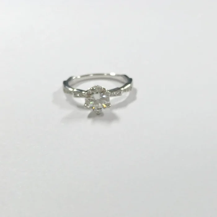 Moissanite Ring in S925 Silver - Model R202312 - Image 5