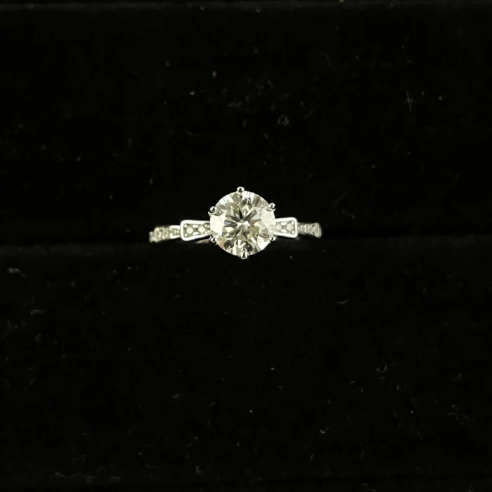 Moissanite Ring in S925 Silver - Model R202312 - Image 4