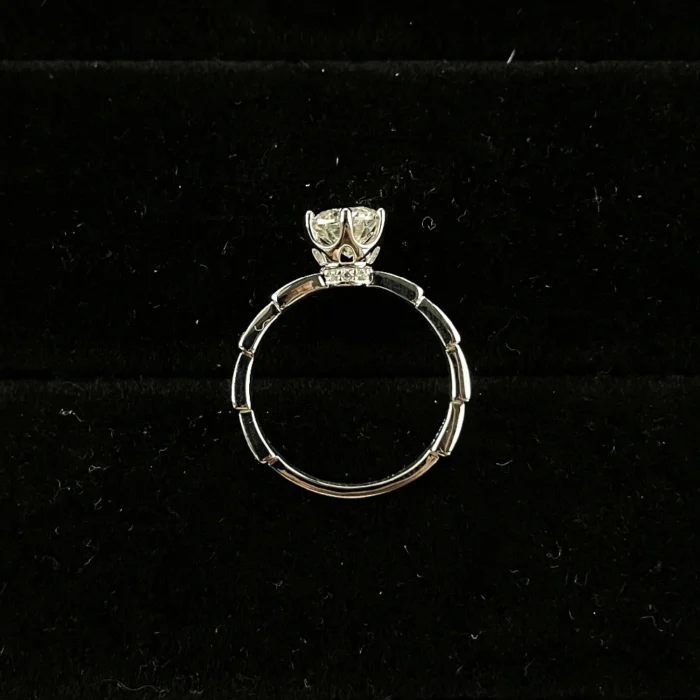 Moissanite Ring in S925 Silver - Model R202312 - Image 3