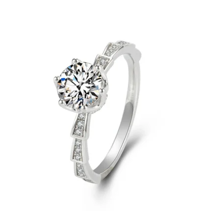 Moissanite Ring in S925 Silver - Model R202312