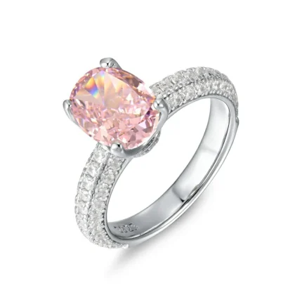 925 Silver Pink Cubic Zirconia Ring - Model YWR0665F