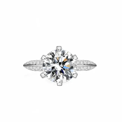 Moissanite Ring in 925 Silver - Model ZHF-R0749