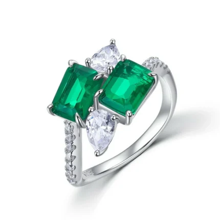 925 Silver Glass Ring - Model ZHF-R1478L