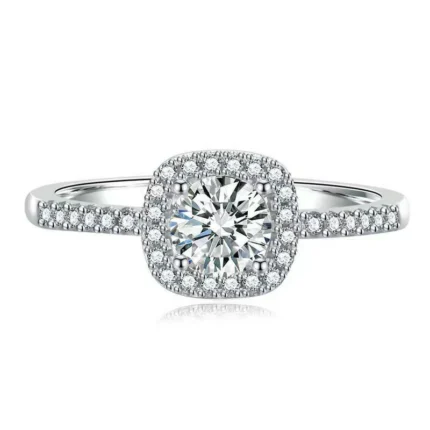 Moissanite Ring in 925 Silver - Model ZHF0117-1