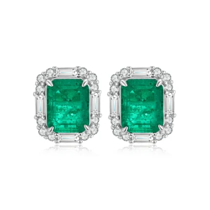 925 Silver Glass Earrings - Model ZHF-E1317-1
