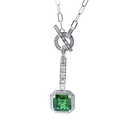 S925 Silver Garnet Necklace ZHF-P0340-2