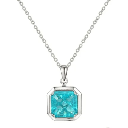 925 Silver Necklace Paraiba ZHF-P1121SK