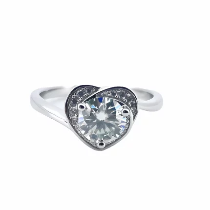 925 Silver Moissanite Ring - ZHF-R00429 | Elegant Jewelry