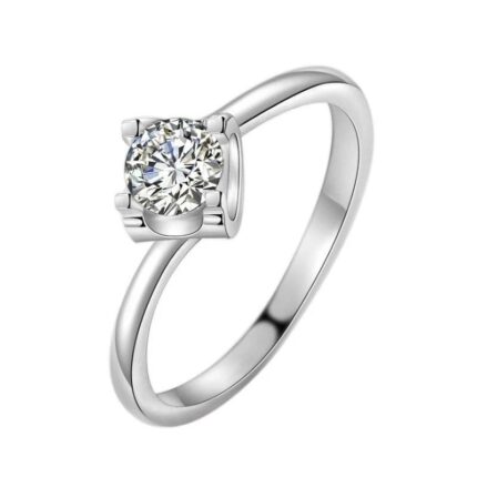 2CT Moissanite Ring in 925 Silver - Model R0746