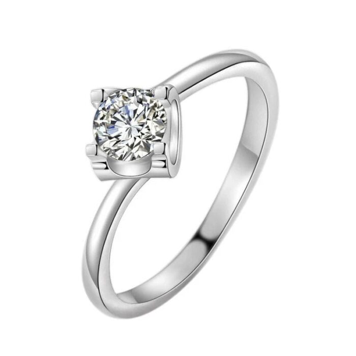 2CT Moissanite Ring in 925 Silver - Model R0746 - Image 1