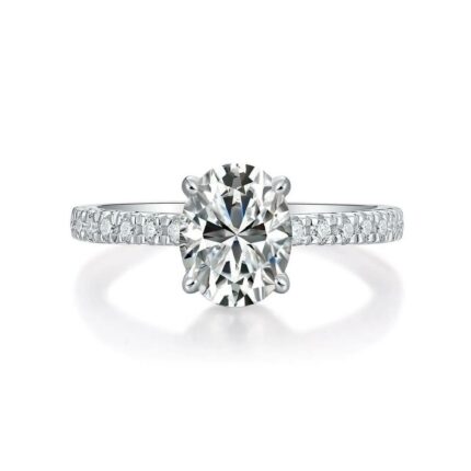 3CT Moissanite Ring in 925 Silver - Model R0760