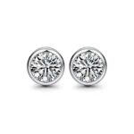 925 Silver Moissanite Earrings 5MM ZHF-E1358