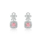 925 Silver Pink Cubic Zirconia Earrings E0698F