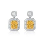 925 Silver Yellow Cubic Zirconia Earrings ES2352C1Y