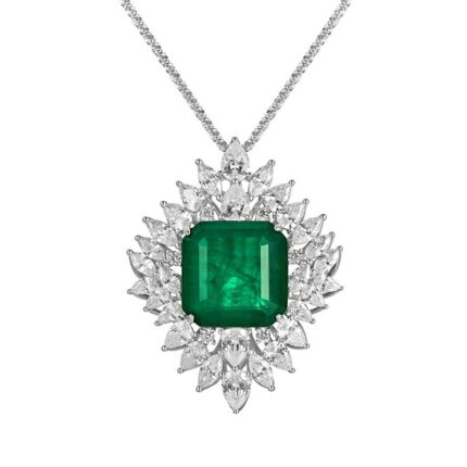 925 Silver Glass Pendant - Model P0776
