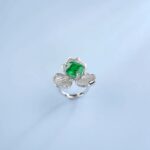 S925 Silver Green Garnet Ring - Model R-112 - Image 3