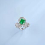 S925 Silver Green Garnet Ring - Model R-112 - Image 4