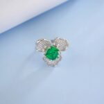S925 Silver Green Garnet Ring - Model R-112 - Image 5