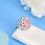 925 Silver Oxidized Pink Ring - Model R0263F - Image 2