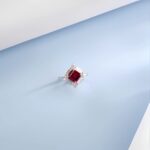 Lab-Created Ruby Ring in 925 Silver - Model R0644R - Image 2