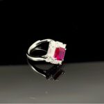 Lab-Created Ruby Ring in 925 Silver - Model R0644R - Image 6