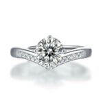 Moissanite Ring in 925 Silver - Model ZHF0114