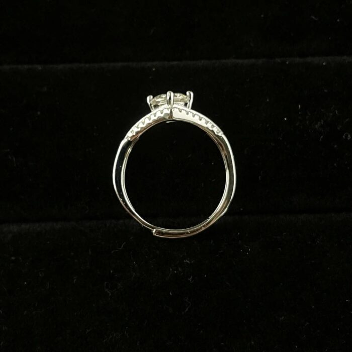 Moissanite Ring in 925 Silver - Model ZHF0114 - Image 3