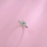 Open Moissanite Ring in 925 Silver - Model ZHF0117 - Image 3