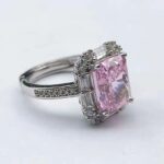 925 Silver Pink Cubic Zirconia Ring - Model ZHFR0012-2 - Image 3